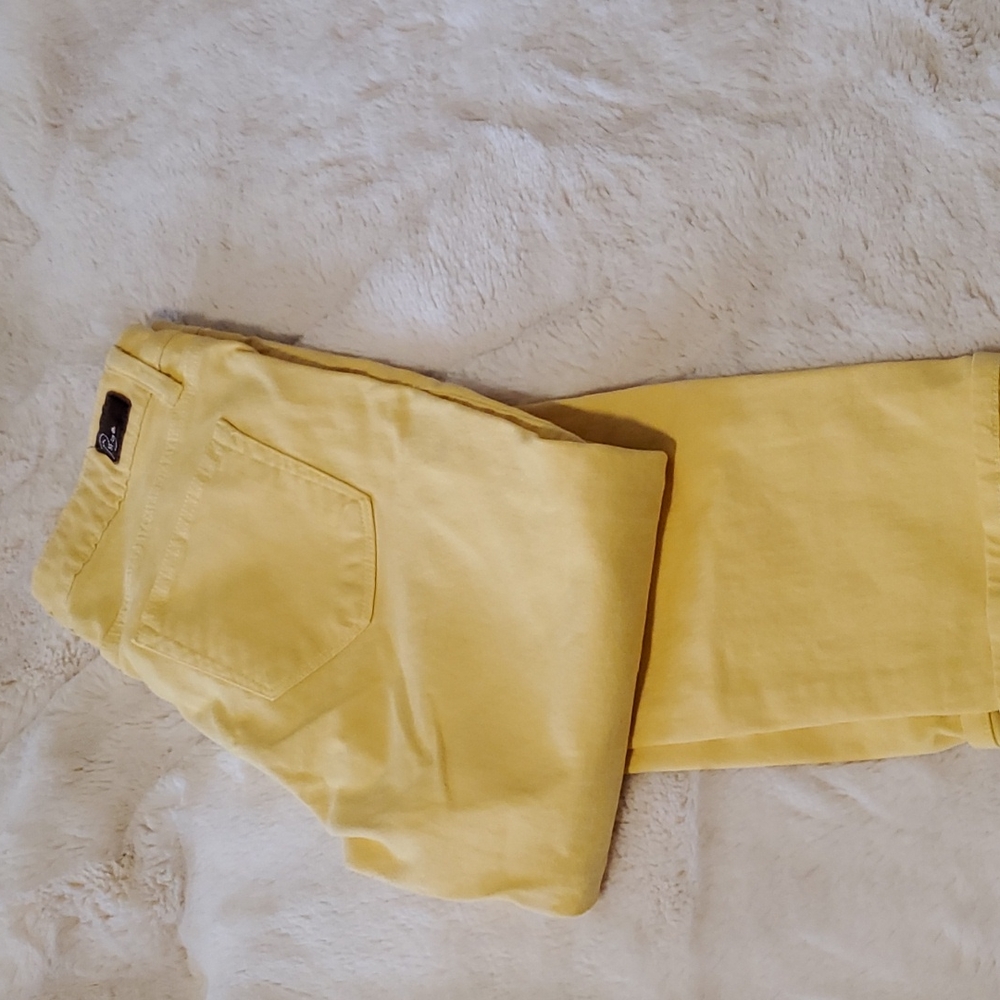 Paige Denim yellow ankle skinny Jrans